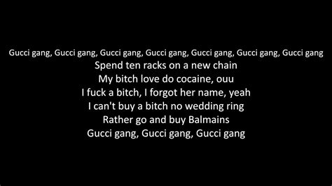 gucci nice clothes drunk texts full of typos lyrics|gucci gang meaning.